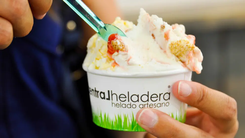 Helado de La Central Heladera.