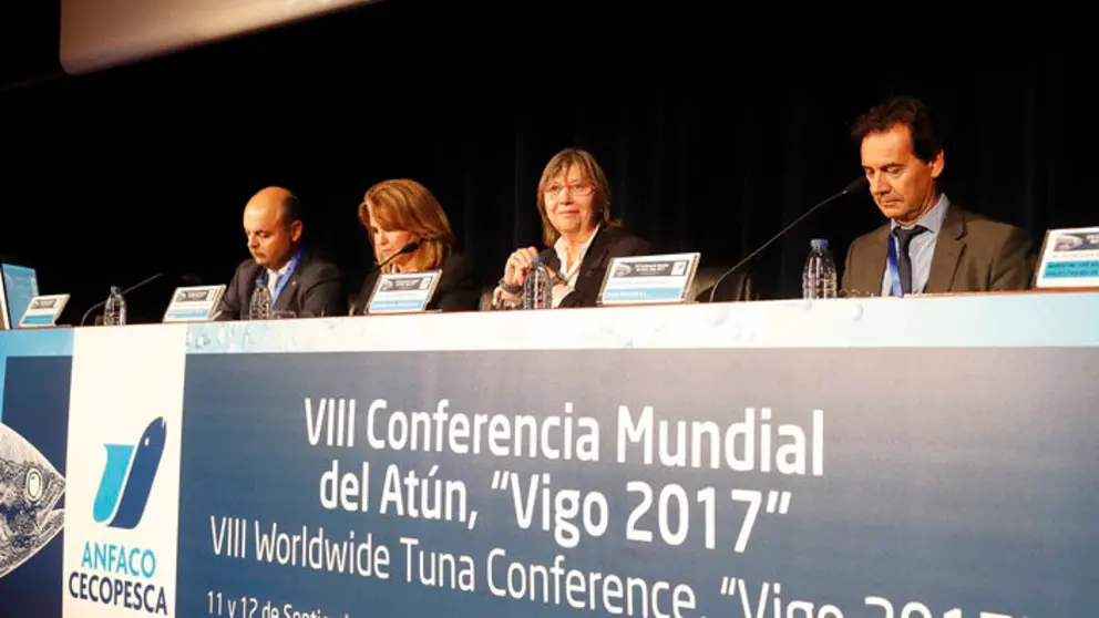 Acto de clausura de la VIII Conferencia Mundial del At&uacute;n en Vigo.