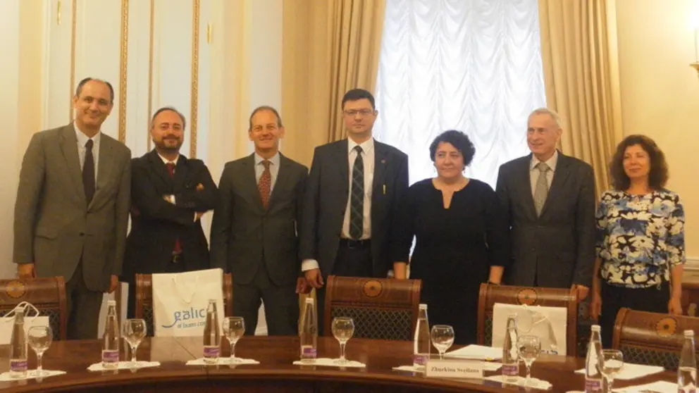 Una delegaci&oacute;n gallega fue recibida por las autoridades de San Petersburgo.