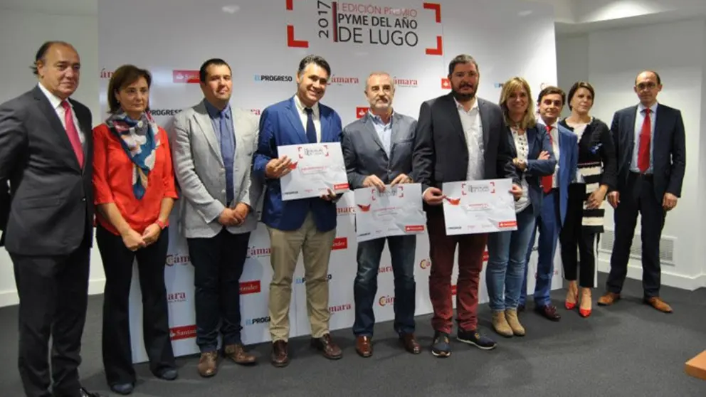 Acto de entrega del Premio Pyme del A&ntilde;o en Lugo a Recambios Fra&iacute;n.