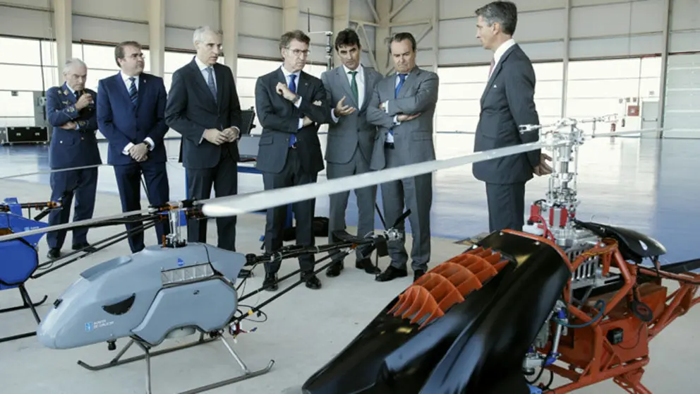 Algunos de los prototipos de drones que se est&aacute;n desarrollando en el Centro de Investigaci&oacute;n Aeroportada de Rozas.
