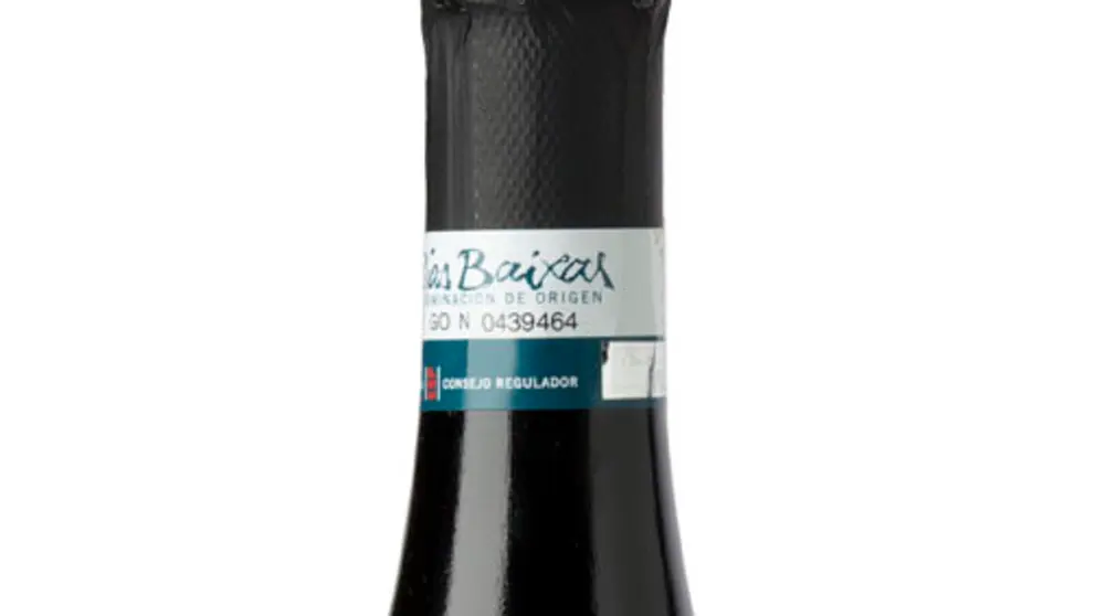 Etiqueta de un vino de la D.O. R&iacute;as Baixas.