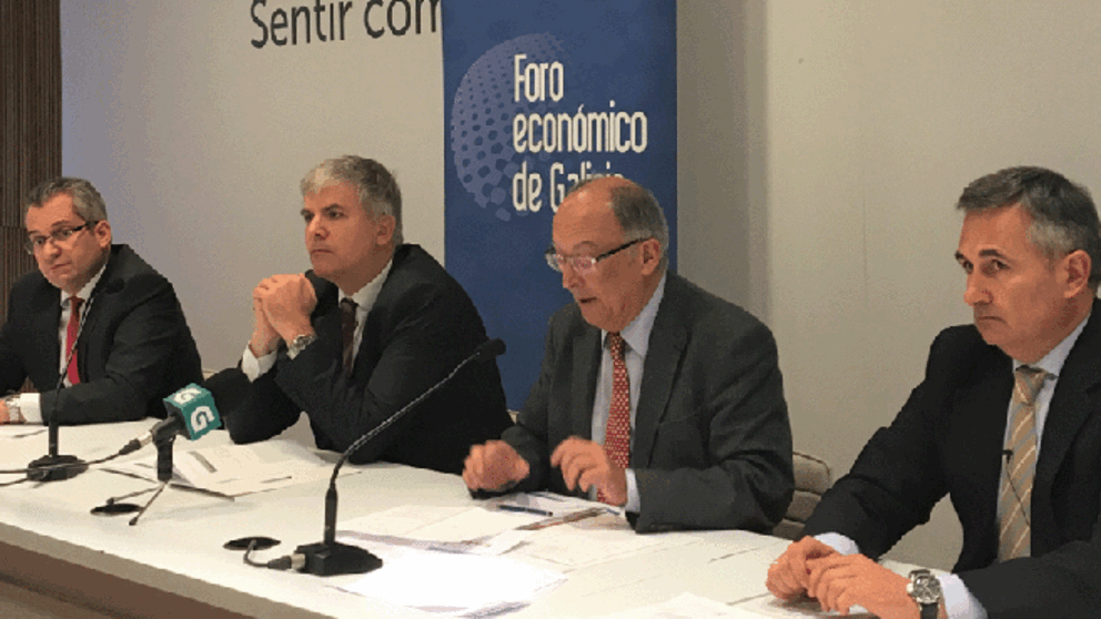 Patricio S&aacute;nchez, Santiago Lago, Fernando Gonz&aacute;lez Laxe y Jos&eacute; Francisco Armesto.