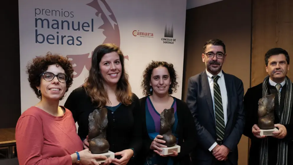 Os galardoados cos Premios Manuel Beiras.