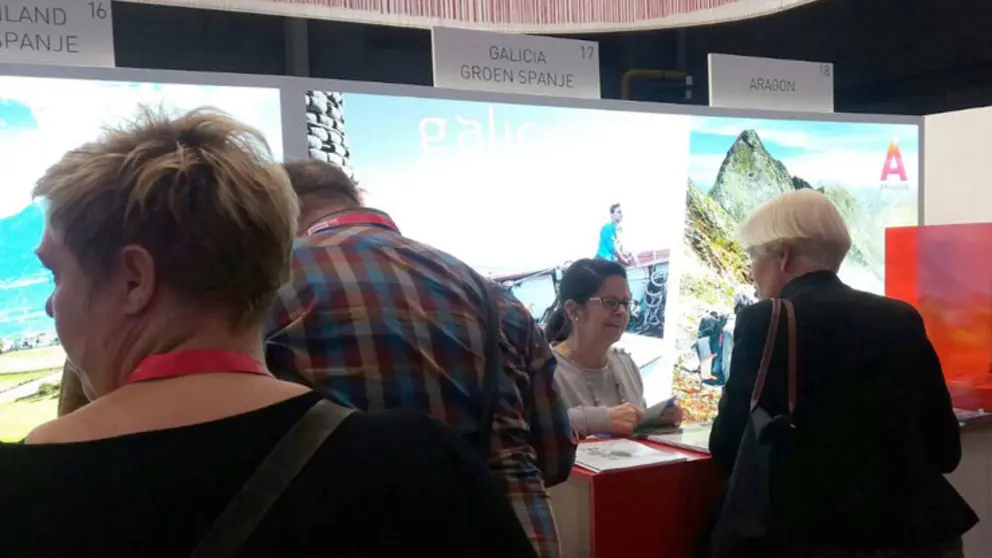 Stand de Galicia en la edici&oacute;n 2017 de Vakantiebeurs.