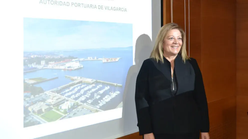 Sagrario Franco Malvar, presidenta de la Autoridad Portuaria de Vilagarc&iacute;a.