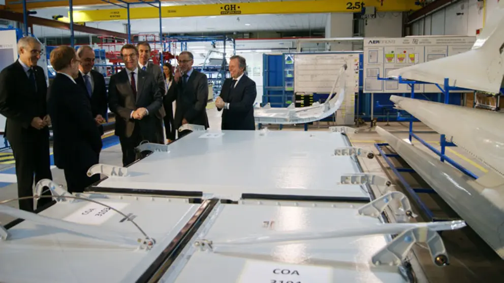El presidente de la Xunta visit&oacute; las instalaciones de Coasa en el Parque Tecnol&oacute;gico de Galicia./P.L.