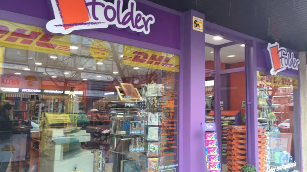 Una papeler&iacute;a de la cadena Folder.