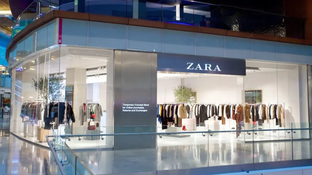 Fachada de la pop up de Zara en el centro comercial Westfield de Londres./A.SALGADO.
