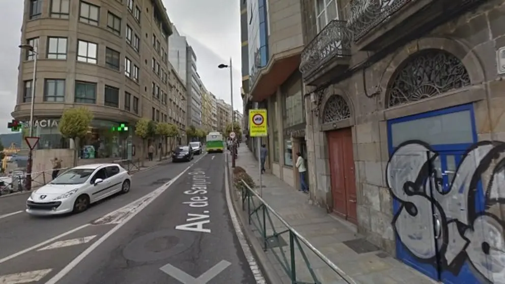 Av. de Sanjurjo Bad&iacute;a en Vigo.