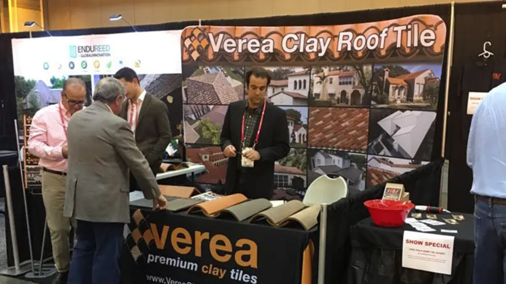 Stand de Verea en la International Roofing Expo.