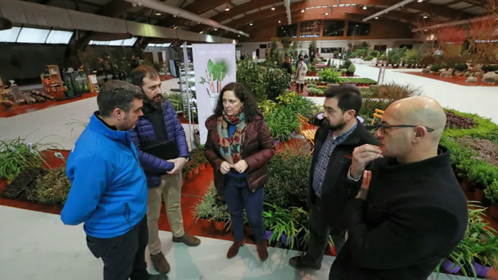 La directora xeral de Gandar&iacute;a, Agricultura e Industrias Agroalimentarias, Bel&eacute;n do Campo, en la IX feria Arco Verde, en Santiago.