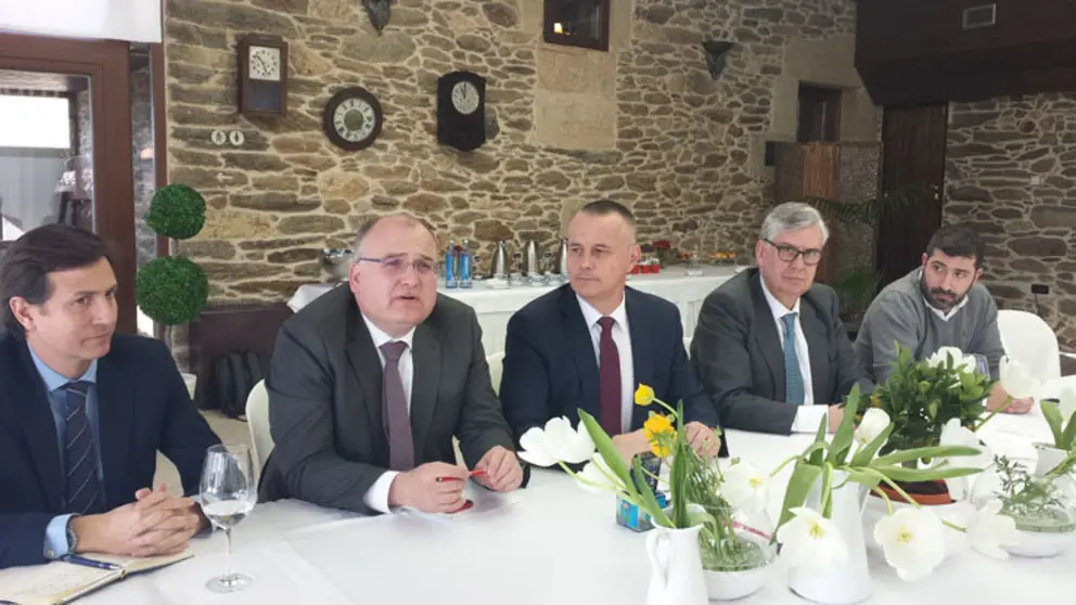 Comit&eacute; directivo de la CEP celebrado este lunes en el Pazo de Bendoiro.