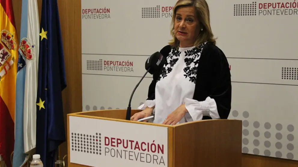 A presidenta da Deputaci&oacute;n de Pontevedra, Carmela Silva.