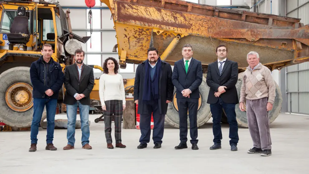 Directivos de COFER en su visita a empresas de Ortigueira./T.REGO.