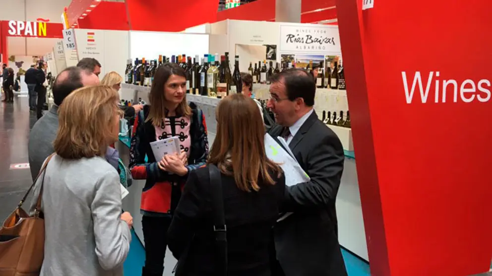 Stand de R&iacute;as Baixas en ProWein.