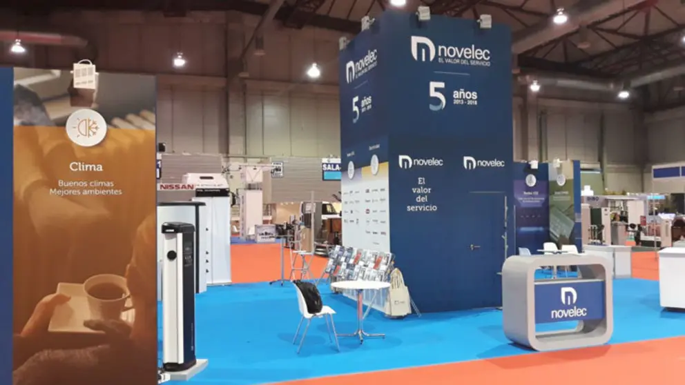 Stand de Novelec en la feria.