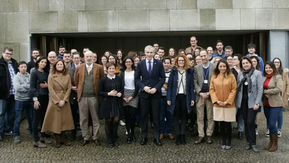Participantes en el encuentro de lanzaderas celebrado en Santiago.