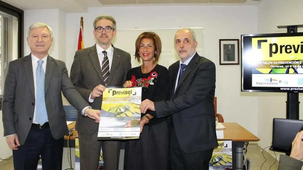 Alejandro Rub&iacute;n, Jos&eacute; Manuel D&iacute;az, Marisol D&iacute;az Mouteira y &Aacute;ngel L&oacute;pez presentaron Previsel.
