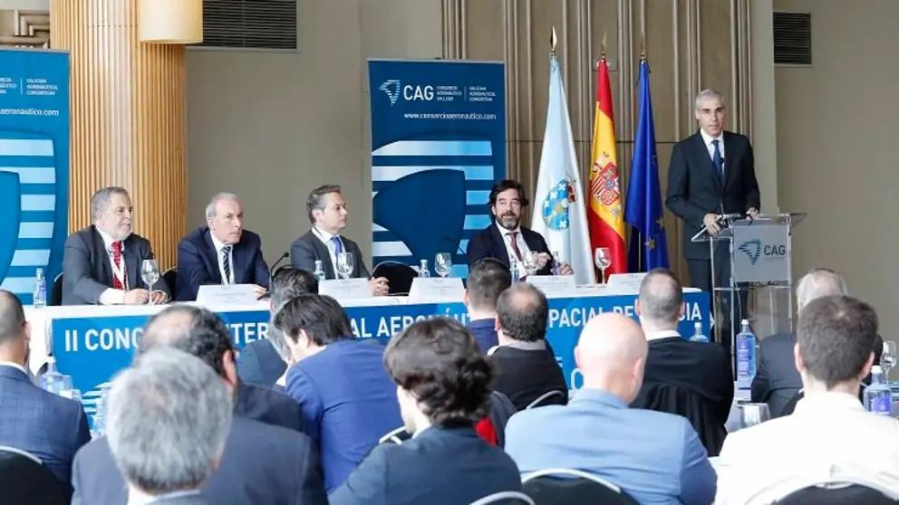 Clausura del II Congreso Internacional Aeron&aacute;utico y Espacial de Galicia.