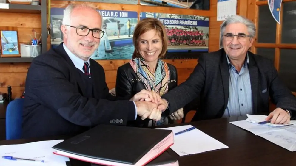 Firma del convenio entre Portos de Galicia y Turismo de Galicia.