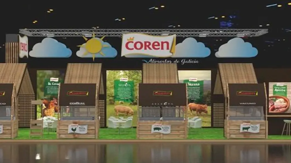 Stand de Coren en Alimentaria.
