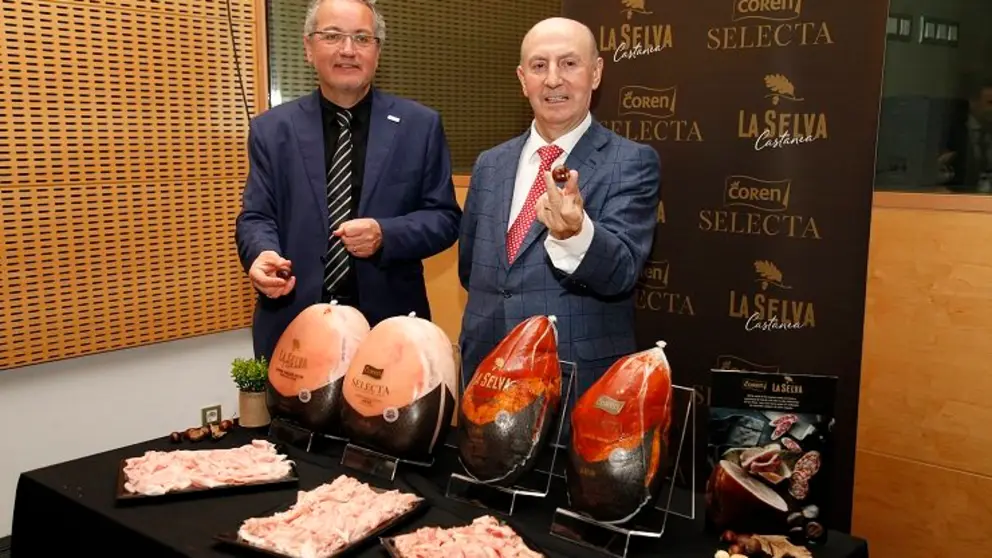Los presidentes de La Selva, Xabier Albert&iacute;, y Coren, Manuel G&oacute;mez-Franqueira, presentaron el proyecto conjunto en Alimentaria.