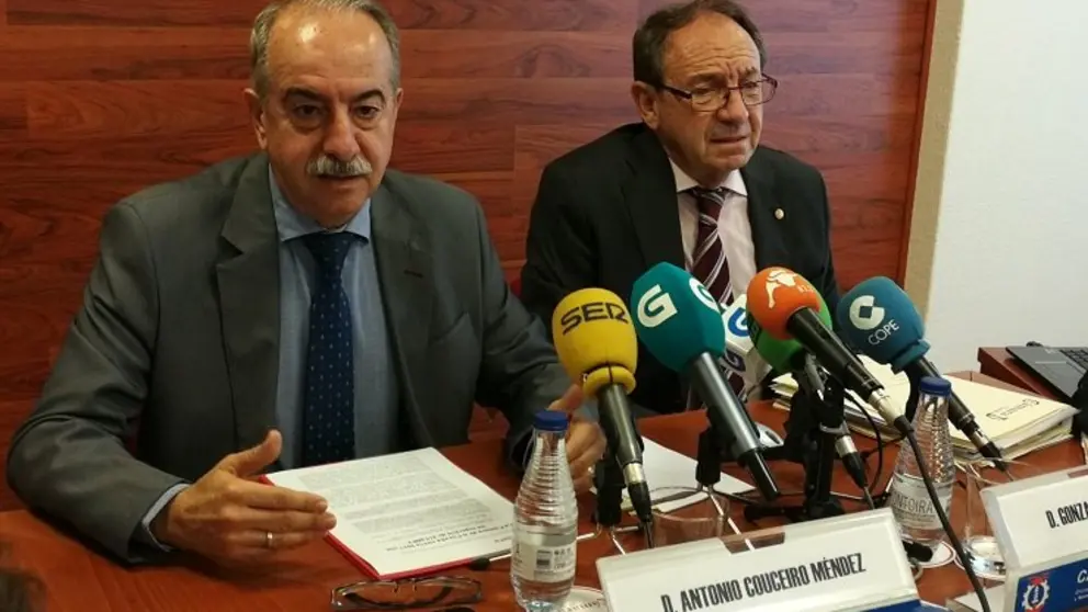 Antonio Couceiro y Gonzalo Ortiz hiceron balance de la actividad de la C&aacute;mara de A Coru&ntilde;a.