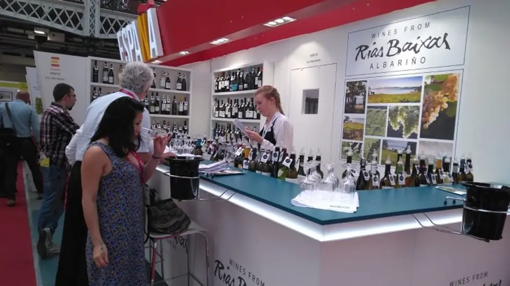 Wine bar de R&iacute;as Baixas en la London Wine Fair.