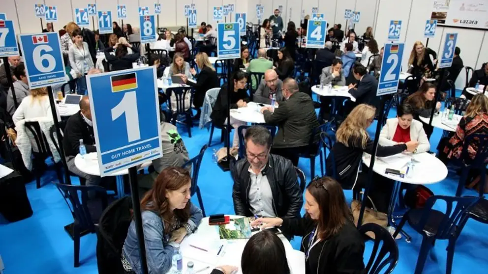 Imagen de las reuniones de la Bolsa de Contrataci&oacute;n Tur&iacute;stica de Turexpo Galicia 2018.