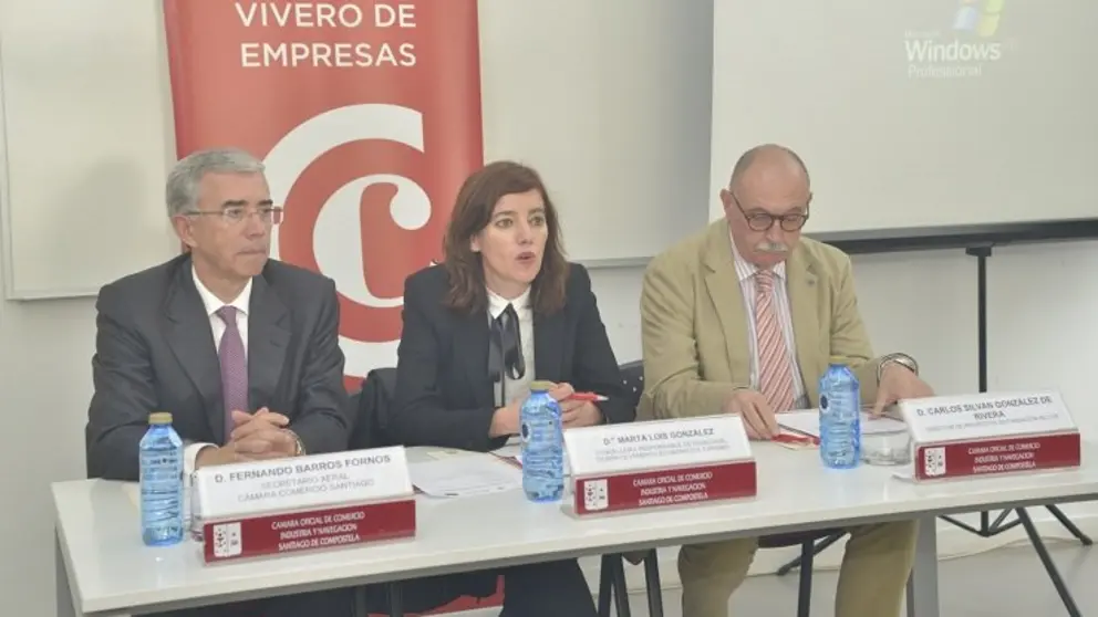 Fernando Barros, Marta Lois y en la clausura del programa formativo.