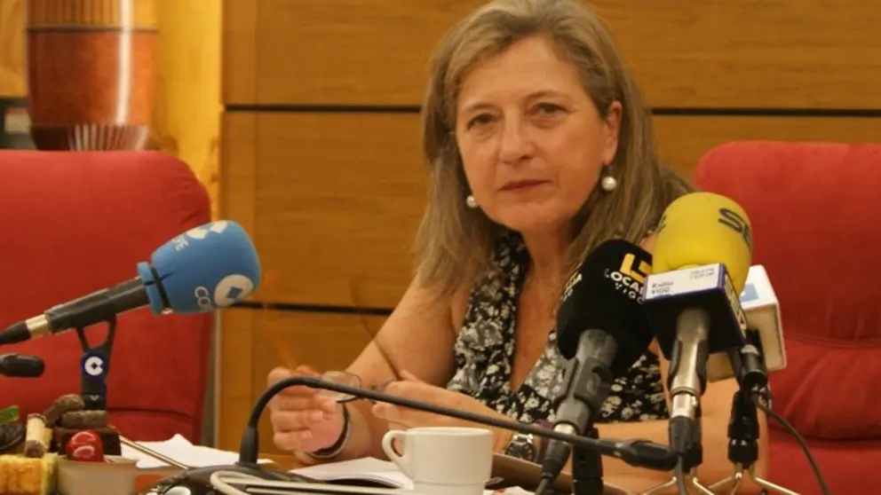 Tdresa Pedrosa, en su encuentro con los medios.