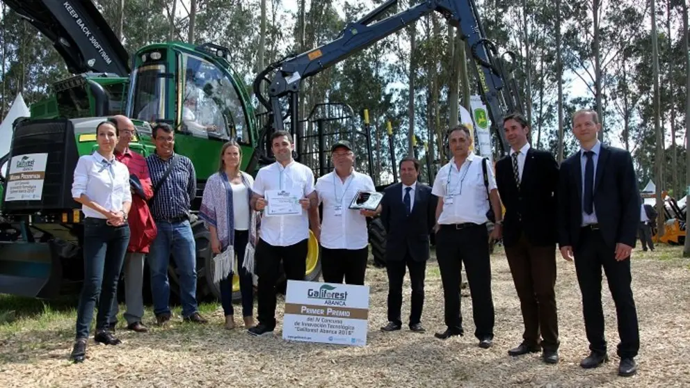 Entrega del premio Concurso Innovaci&oacute;n Galiforesta Abanca en la edici&oacute;n de 2016.