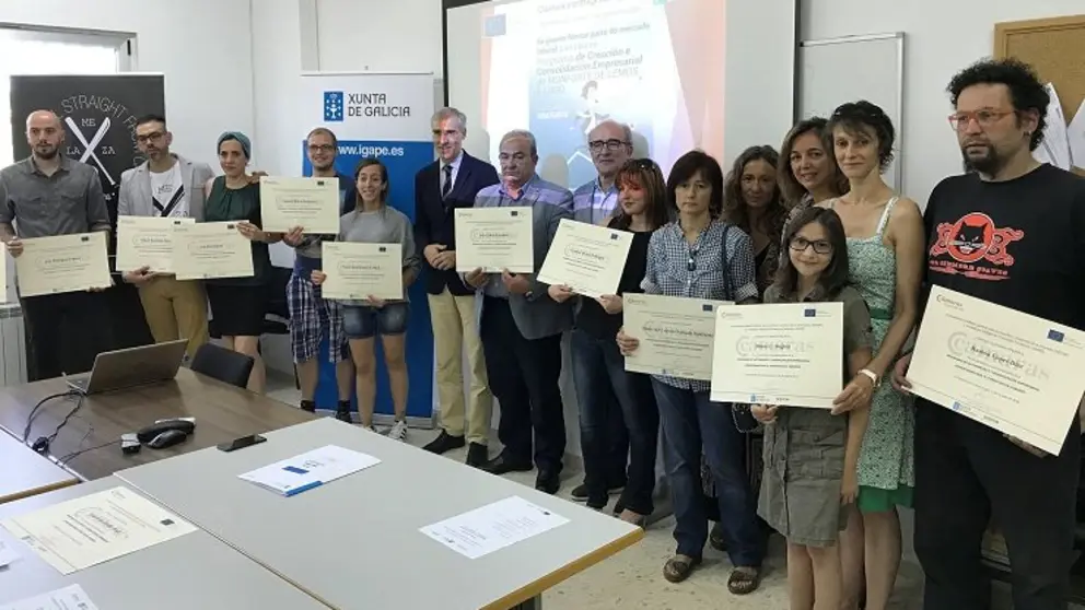 Francisco Conde particip&oacute; en la clausura de la de la Unidad de Acci&oacute;n Formativa para el autoempleo y la consolidaci&oacute;n empresarial  de Fundaci&oacute;n Incyde en Monforte.