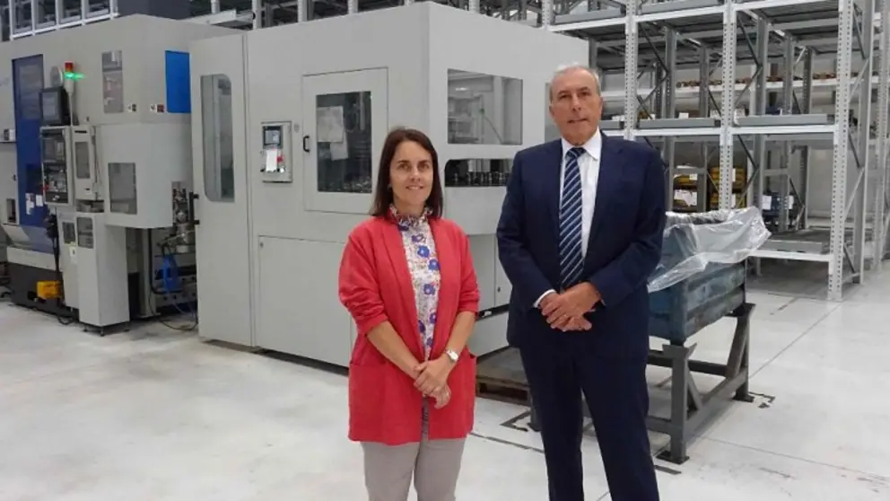 La directora de la Gain, Patricia Argerey, y el consejero delegado de Delta Vigo, Francisco Puga.