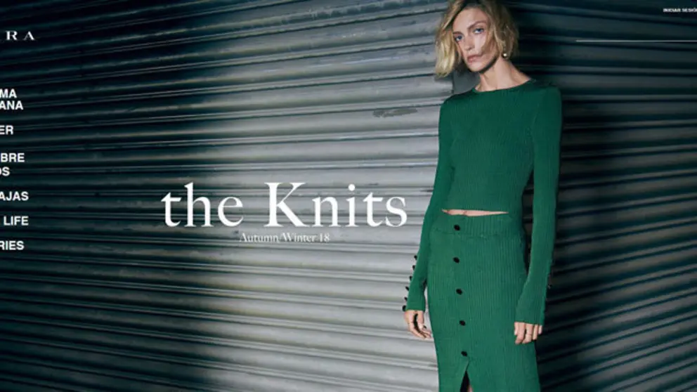 Imagen de la plataforma global de venta online de Zara.