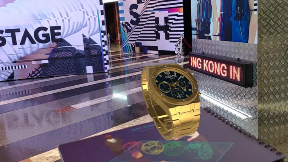 La herramienta de realidad aumentada de Xoia Software Development permite visualizar los distintos modelos de relojes.