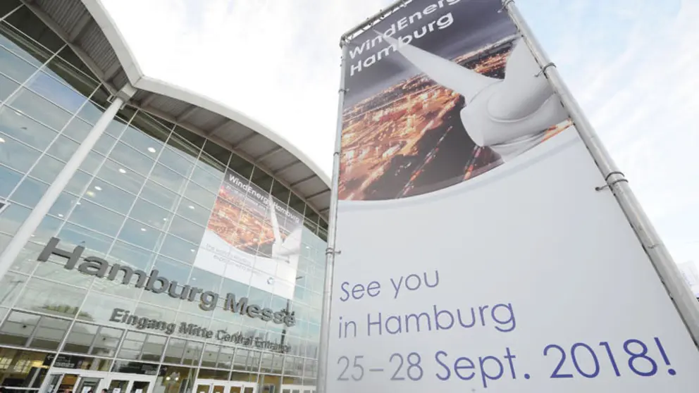 WindEnergy se celebra en Hamburgo entre el 25 y el 28 de septiembre./HAMBURG MESSE. MICHAEL ZAPF.