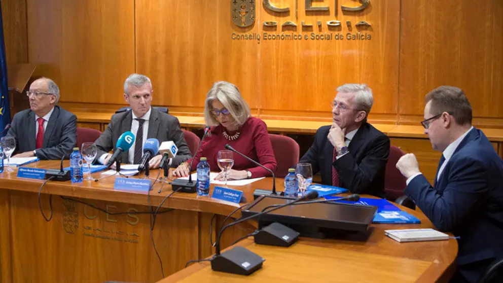 Presentaci&oacute;n del informe sobre los efectos del Brexit elaborado por el Consello Econ&oacute;mico e Social de Galicia./X.CRESPO.