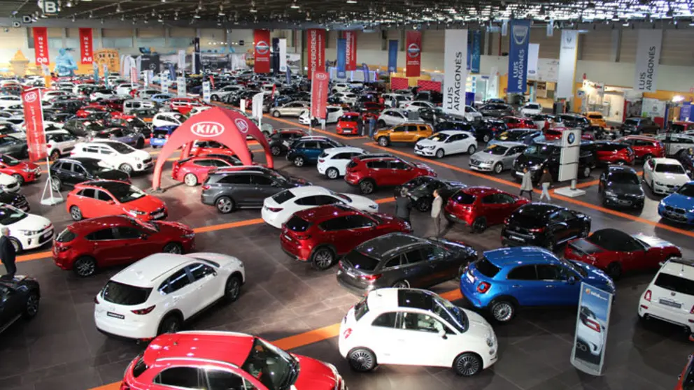 Aspecto del 10&ordm; Sal&oacute;n del Autom&oacute;vil, en Expourense.