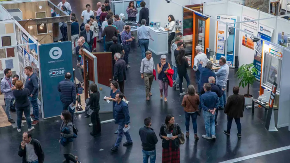 Aspecto del recinto ferial de Expocoru&ntilde;a este fin de semana, con las ferias ReforM&aacute;s e InmoGalia.