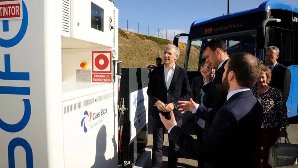 Inauguraci&oacute;n de las plantas de generaci&oacute;n y suministro de gas renovable en Bens, A Coru&ntilde;a./M.FUENTES.