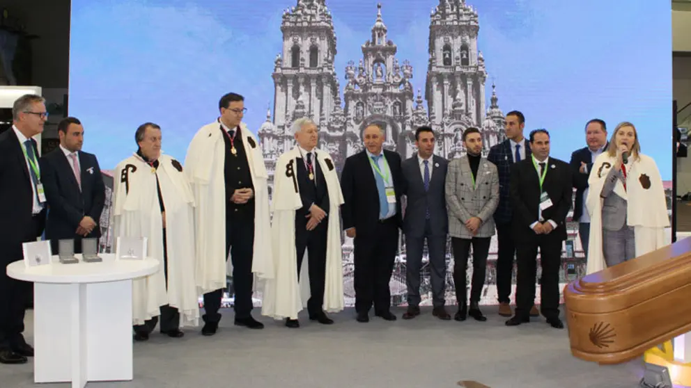 Presentaci&oacute;n del "Ata&uacute;d Xacobeo" en el transcurso de Funergal.