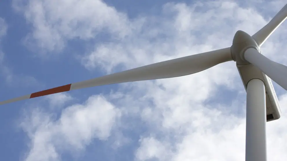 Un aerogenerador.