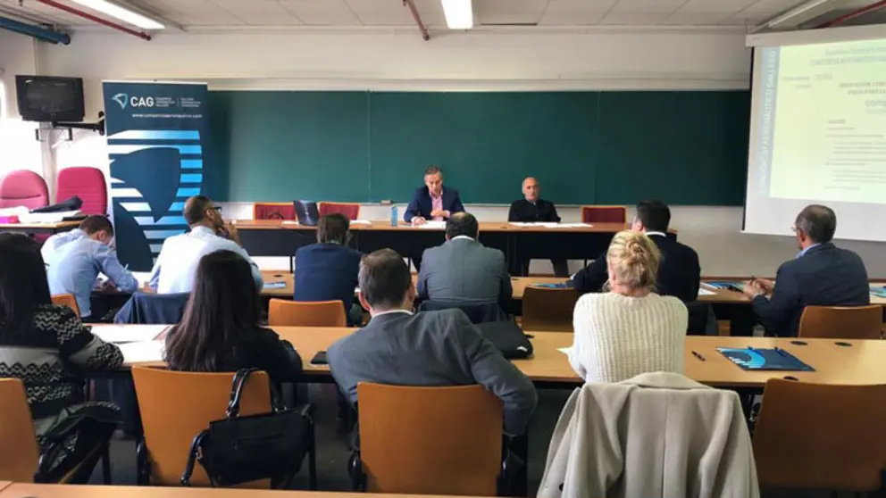 La asamblea del Consorcio Aeron&aacute;utico tuvo lugar en ela Fundaci&oacute;n de Ingenier&iacute;a Civil de Galicia en A
Coru&ntilde;a.