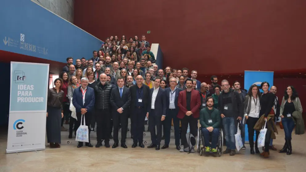 Participantes en el pitching "I+P Ideas para producir", que se celebr&oacute; en Pontevedra.
