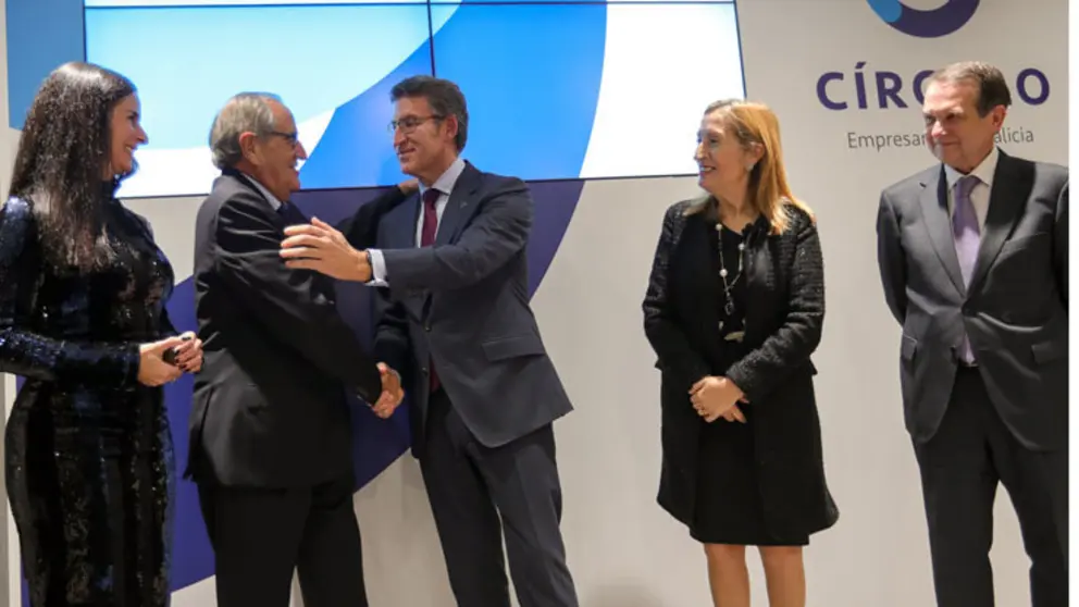 Patricia Garc&iacute;a, Emilio P&eacute;rez Nieto, Alberto N&uacute;&ntilde;ez Feij&oacute;o, Ana Pastor y Abel Caballero./A.VARELA