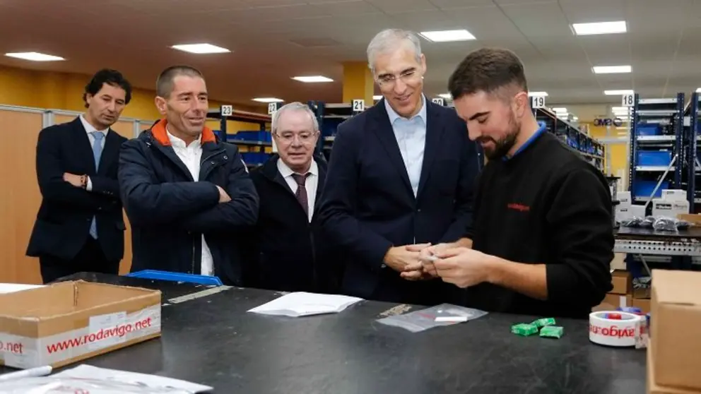 Francisco Conde visitou a unidade formativa de Rodavigo, en Mos.