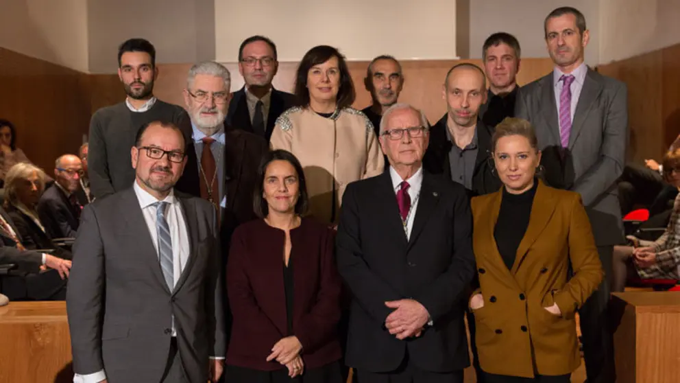 Autoridades e galardoados nos IV Premios de Transferencia