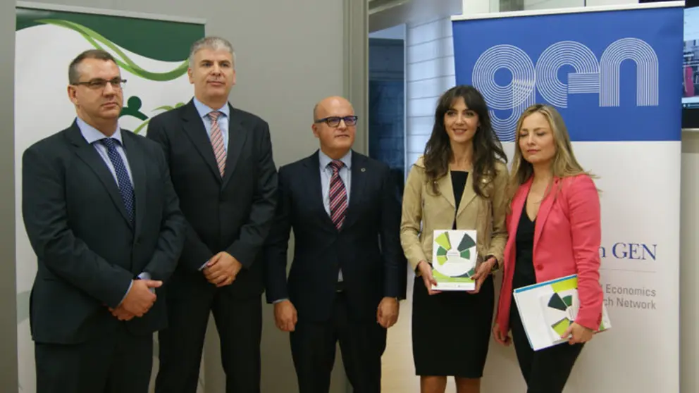 Alberto Vaquero, Santiago Lago, Manuel Baltar, Concepci&oacute;n Campos y Mar&iacute;a Cadaval./P.L.